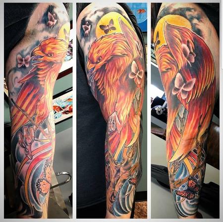 Tattoos - Phoenix Sleeve - 135105